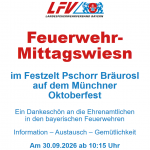 LFV Bayern – Einladung zur Feuerwehr-Mittagswiesn 2026